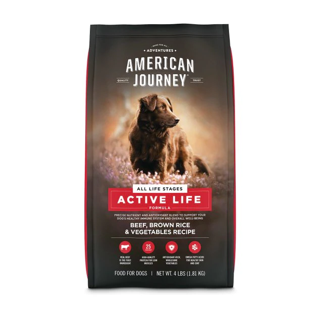 American Journey Active Life Formula Beef, Brown Rice & Vegetables Recipe Dry Dog Food, 4-lb bag American Journey Active Life Formula Beef, Brown Rice & Vegetables Recipe Dry Dog Food -American Journey Sales 2024 109349 MAIN. SY630 V1593626793