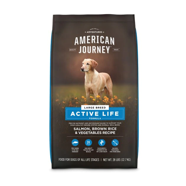 American Journey Active Life Formula Large Breed Salmon, Brown Rice & Vegetables Recipe Dry Dog Food, 28-lb bag American Journey Active Life Formula Large Breed Salmon, Brown Rice & Vegetables Recipe Dry Dog Food -American Journey Sales 2024 121223 MAIN. SY630 V1593626803