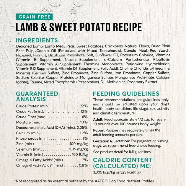 American Journey Limited Ingredient Lamb & Sweet Potato Recipe Grain-Free Dry Dog Food, 12-lb bag American Journey Limited Ingredient Lamb & Sweet Potato Recipe Grain-Free Dry Dog Food -American Journey Sales 2024 121255 PT2. SY630 V1620391346