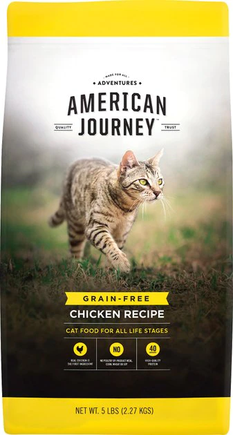 American Journey Chicken Recipe Grain-Free Dry Cat Food, 5-lb bag American Journey Chicken Recipe Grain-Free Dry Cat Food -American Journey Sales 2024 131577 MAIN. SY630 V1514493211