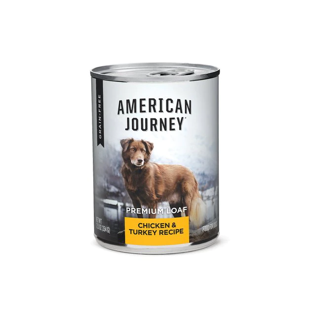 American Journey Chicken & Turkey Recipe Grain-Free Canned Dog Food, 12.5-oz, case of 12 American Journey Chicken & Turkey Recipe Grain-Free Canned Dog Food -American Journey Sales 2024 133871 MAIN. SY630 V1622822574