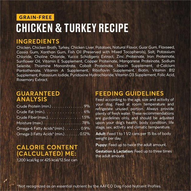 American Journey Chicken & Turkey Recipe Grain-Free Canned Dog Food, 12.5-oz, case of 12 American Journey Chicken & Turkey Recipe Grain-Free Canned Dog Food -American Journey Sales 2024 133871 PT2. SY630 V1622822592