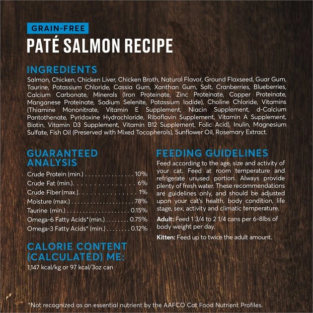 American Journey Pate Salmon Recipe Grain-Free Canned Cat Food, 3-oz, case of 24 American Journey Pate Salmon Recipe Grain-Free Canned Cat Food -American Journey Sales 2024 133901 PT2. SY630 V1626382889
