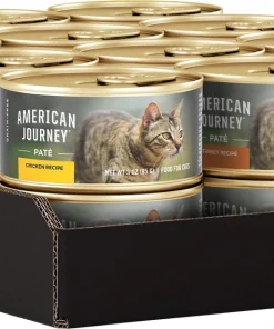 American Journey Pate Poultry & Beef Variety Pack Grain-Free Canned Cat Food -American Journey Sales 2024 133907 PT6. SY630 V1607137025