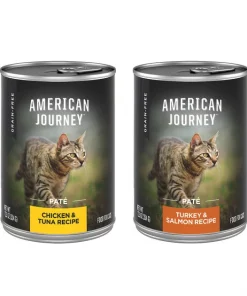 American Journey Paté Poultry & Seafood Variety Pack Grain-Free Canned Cat Food