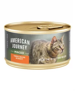 American Journey Minced Turkey Recipe in Gravy Grain-Free Canned Cat Food