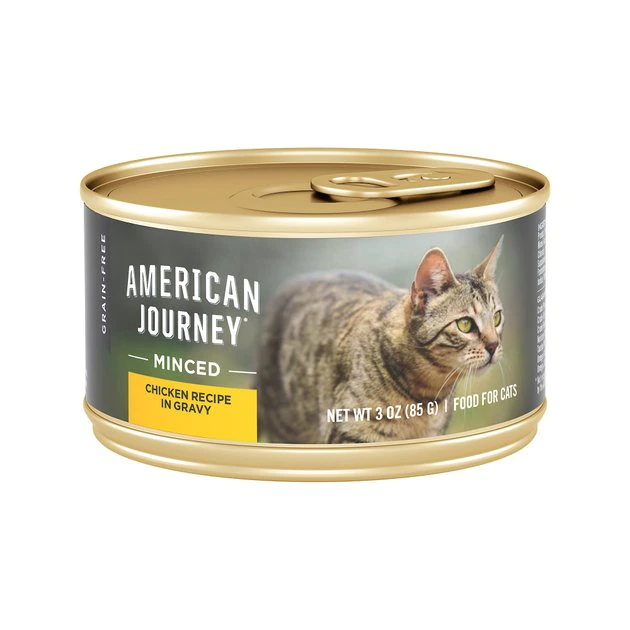 American Journey Minced Chicken Recipe in Gravy Grain-Free Canned Cat Food, 3-oz, case of 24 American Journey Minced Chicken Recipe in Gravy Grain-Free Canned Cat Food -American Journey Sales 2024 133941 MAIN. SY630 V1624996079