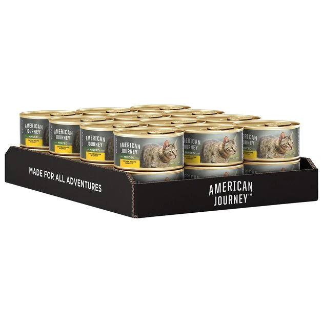 American Journey Minced Chicken Recipe in Gravy Grain-Free Canned Cat Food, 3-oz, case of 24 American Journey Minced Chicken Recipe in Gravy Grain-Free Canned Cat Food -American Journey Sales 2024 133941 PT7. SY630 V1624996420