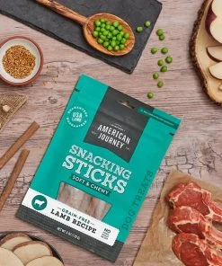 American Journey Lamb Recipe Grain-Free Soft & Chewy Snacking Sticks Dog Treats -American Journey Sales 2024 151152 PT2. SY630 V1553098630