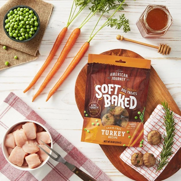 American Journey Turkey Recipe Grain-Free Soft-Baked Dog Treats, 8-oz bag American Journey Turkey Recipe Grain-Free Soft-Baked Dog Treats -American Journey Sales 2024 153914 PT2. SY630 V1551800239