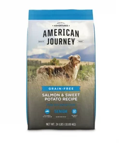 American Journey Senior Salmon & Sweet Potato Recipe Grain-Free Dry Dog Food, 24-lb bag