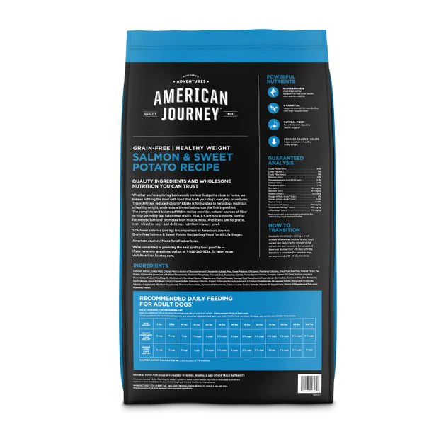 American Journey Healthy Weight Salmon & Sweet Potato Recipe Grain-Free Dry Dog Food, 24-lb bag American Journey Healthy Weight Salmon & Sweet Potato Recipe Grain-Free Dry Dog Food, 24-lb bag -American Journey Sales 2024 183120 PT1. SY630 V1578091690