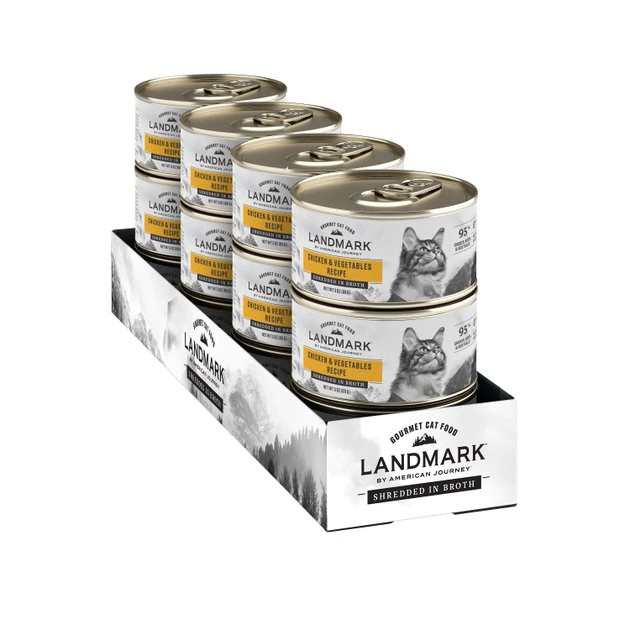 American Journey Landmark Chicken & Vegetables Recipe in Broth Grain-Free Canned Cat Food, 3-oz, case of 12 American Journey Landmark Chicken & Vegetables Recipe in Broth Grain-Free Canned Cat Food, 3-oz, case of 12 -American Journey Sales 2024 193496 PT8. SY630 V1582124396