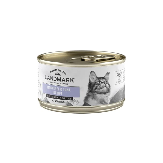 American Journey Landmark Mackerel & Tuna Recipe in Broth Grain-Free Canned Cat Food, 3-oz, case of 12 American Journey Landmark Mackerel & Tuna Recipe in Broth Grain-Free Canned Cat Food, 3-oz, case of 12 -American Journey Sales 2024 193498 MAIN. SY630 V1582124338