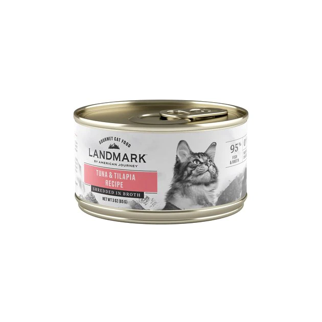 American Journey Landmark Tuna & Tilapia Recipe in Broth Grain-Free Canned Cat Food, 3-oz, case of 12 American Journey Landmark Tuna & Tilapia Recipe in Broth Grain-Free Canned Cat Food, 3-oz, case of 12 -American Journey Sales 2024 193502 MAIN. SY630 V1582044239
