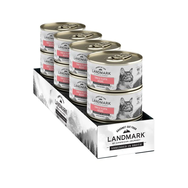 American Journey Landmark Tuna & Tilapia Recipe in Broth Grain-Free Canned Cat Food, 3-oz, case of 12 American Journey Landmark Tuna & Tilapia Recipe in Broth Grain-Free Canned Cat Food, 3-oz, case of 12 -American Journey Sales 2024 193502 PT8. SY630 V1582044299