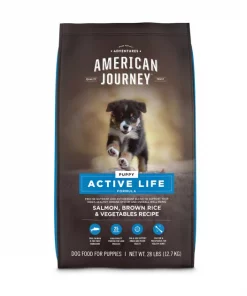 American Journey Active Life Formula Puppy Salmon, Brown Rice & Vegetables Recipe Dry Dog Food, 28-lb bag