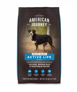 American Journey Active Life Formula Healthy Weight Salmon, Brown Rice & Vegetables Recipe Dry Dog Food, 28-lb