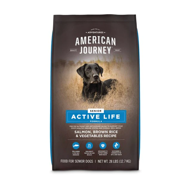 American Journey Active Life Formula Senior Salmon, Brown Rice & Vegetables Recipe Dry Dog Food, 28-lb bag American Journey Active Life Formula Senior Salmon, Brown Rice & Vegetables Recipe Dry Dog Food, 28-lb bag -American Journey Sales 2024 214831 MAIN. SY630 V1594316461