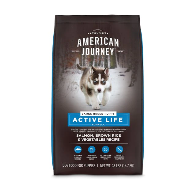 American Journey Active Life Formula Large Breed Puppy Salmon, Brown Rice & Vegetables Recipe Dry Dog Food, 28-lb bag American Journey Active Life Formula Large Breed Puppy Salmon, Brown Rice & Vegetables Recipe Dry Dog Food, 28-lb bag -American Journey Sales 2024 214835 MAIN. SY630 V1594317058