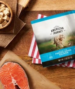 American Journey 100% Salmon Freeze-Dried Grain-Free Cat Treat, 2-oz bag -American Journey Sales 2024 224440 PT2. SY630 V1606185126
