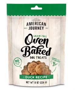 American Journey Duck Recipe Grain-Free Oven Baked Crunchy Biscuit Dog Treats