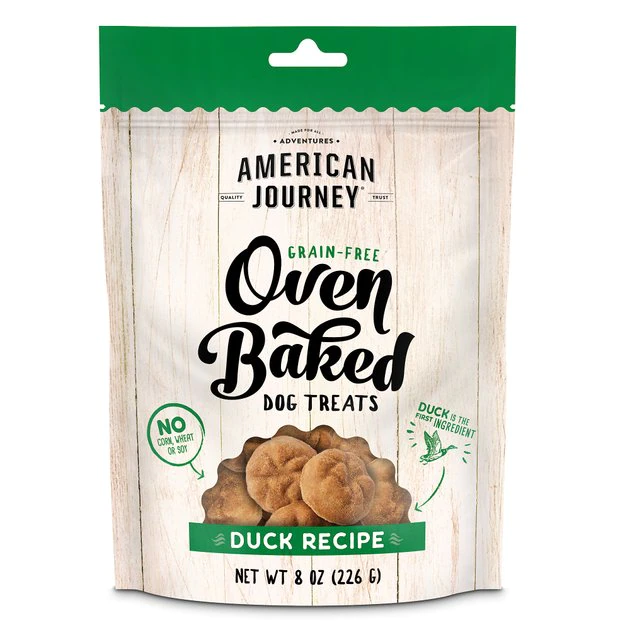 American Journey Duck Recipe Grain-Free Oven Baked Crunchy Biscuit Dog Treats, 8-oz bag American Journey Duck Recipe Grain-Free Oven Baked Crunchy Biscuit Dog Treats -American Journey Sales 2024 241537 MAIN. SY630 V1608347855