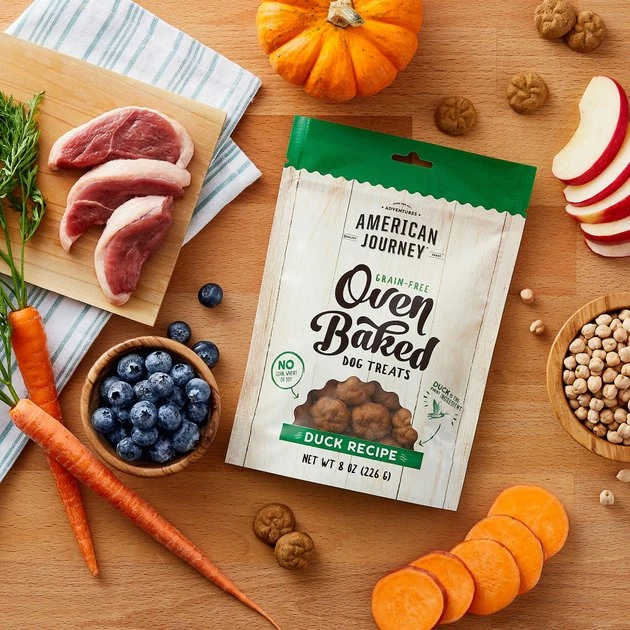 American Journey Duck Recipe Grain-Free Oven Baked Crunchy Biscuit Dog Treats, 8-oz bag American Journey Duck Recipe Grain-Free Oven Baked Crunchy Biscuit Dog Treats -American Journey Sales 2024 241537 PT2. SY630 V1608337355