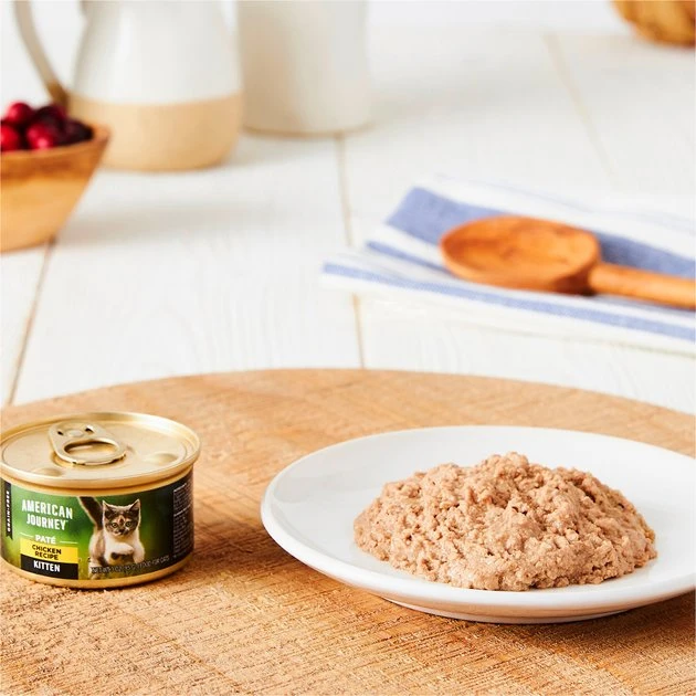 American Journey Kitten Pate Chicken Recipe Grain-Free Canned Cat Food, 3-oz, case of 24 American Journey Kitten Pate Chicken Recipe Grain-Free Canned Cat Food, 3-oz, case of 24 -American Journey Sales 2024 242872 PT2. SY630 V1608269928