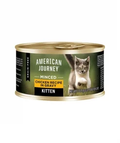 American Journey Kitten Minced Chicken Recipe in Gravy Grain-Free Canned Cat Food, 3-oz, case of 24