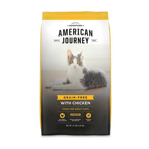American Journey Indoor Recipe with Chicken Grain-Free Dry Cat Food, 12-lb bag American Journey Indoor Recipe with Chicken Grain-Free Dry Cat Food, 12-lb bag -American Journey Sales 2024 243724 MAIN. SY630 V1611089514