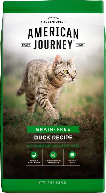 American Journey Duck Recipe Grain-Free Dry Cat Food, 12-lb bag & Minced Poultry & Seafood in Gravy Variety Pack Grain-Free Canned Cat Food, 3-oz, case of 24 Bundle: American Journey Duck Recipe Grain-Free Dry Cat Food, 12-lb bag & Minced Poultry & Seafood in Gravy Variety Pack Grain-Free Canned Cat Food, 3-oz, case of 24 -American Journey Sales 2024 253015 PT1. SY630 V1600796794