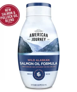 American Journey Wild Alaskan Salmon Oil Formula Liquid Supplement for Cats & Dogs
