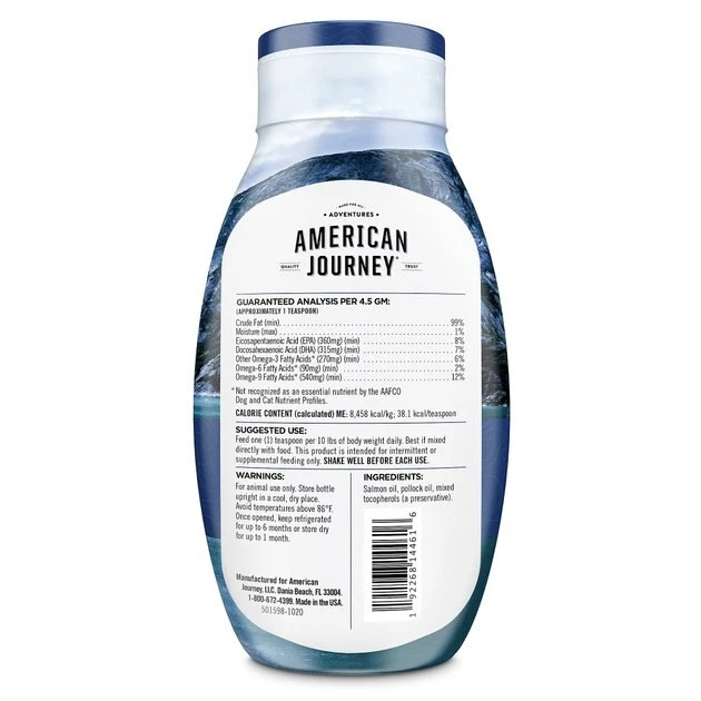 American Journey Wild Alaskan Salmon Oil Formula Liquid Supplement for Cats & Dogs, 18 oz American Journey Wild Alaskan Salmon Oil Formula Liquid Supplement for Cats & Dogs -American Journey Sales 2024 255232 PT1. SY630 V1610821581