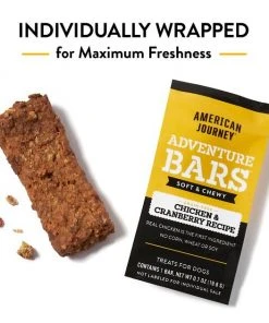 American Journey Adventure Bars Chicken & Cranberry Recipe Grain-Free Soft & Chewy Dog Treats 4 American Journey Adventure Bars Chicken & Cranberry Recipe Grain-Free Soft & Chewy Dog Treats -American Journey Sales 2024 261559 PT2. SY630 V1616121757