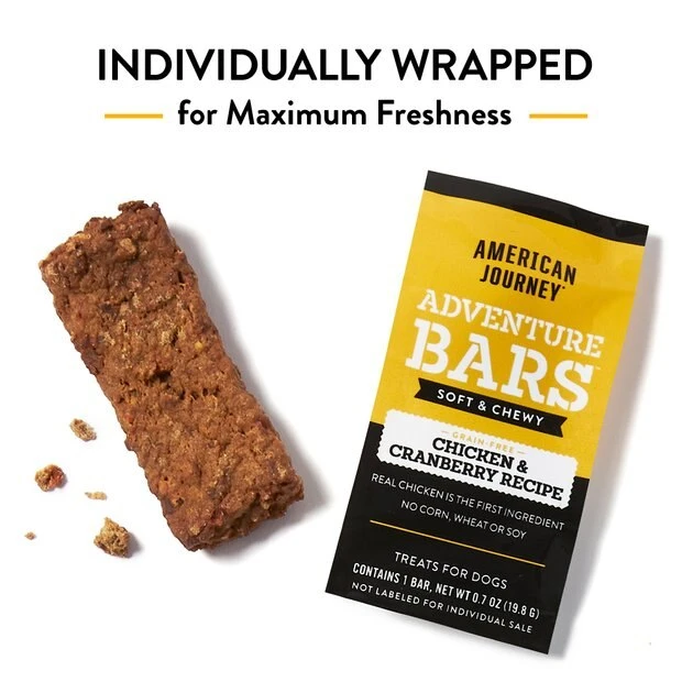 American Journey Adventure Bars Chicken & Cranberry Recipe Grain-Free Soft & Chewy Dog Treats, 8 Count American Journey Adventure Bars Chicken & Cranberry Recipe Grain-Free Soft & Chewy Dog Treats -American Journey Sales 2024 261559 PT2. SY630 V1616121757