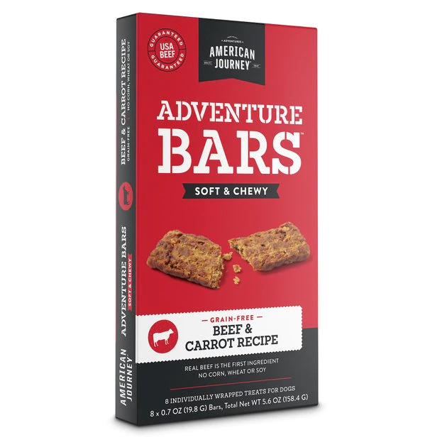 American Journey Adventure Bars Beef & Carrot Recipe Grain-Free Soft & Chewy Dog Treats, 8 Count American Journey Adventure Bars Beef & Carrot Recipe Grain-Free Soft & Chewy Dog Treats -American Journey Sales 2024 261561 MAIN. SY630 V1616120741