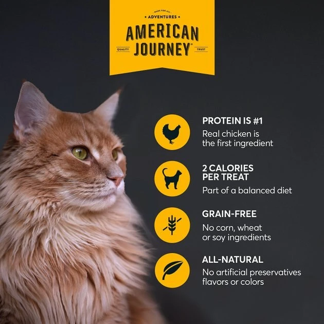 American Journey Chicken Recipe Grain-Free Soft & Chewy Cat Treats, 2oz American Journey Chicken Recipe Grain-Free Soft & Chewy Cat Treats -American Journey Sales 2024 272115 PT5. SY630 V1620928356