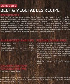 American Journey Active Life Formula Beef & Garden Vegetables Recipe Canned Dog Food, 12.5-oz, case of 12 -American Journey Sales 2024 286577 PT2. SY630 V1632755567