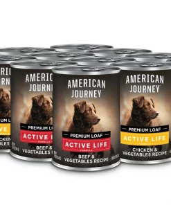 American Journey Active Life Formula Poultry & Beef Variety Pack Canned Dog Food, 12.5-oz, case of 12