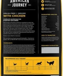 American Journey Indoor Recipe with Chicken Grain-Free Dry Cat Food, 12-lb bag & American Journey Indoor Pate Chicken Recipe Grain-Free Canned Cat Food, 5.5-oz, case of 24 -American Journey Sales 2024 290204 PT2. SY630 V1619188018