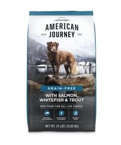 American Journey Grain-Free with Salmon, Whitefish & Trout Dry Dog Food, 24-lb bag -American Journey Sales 2024 291324 PT8. SY630 V1625086070