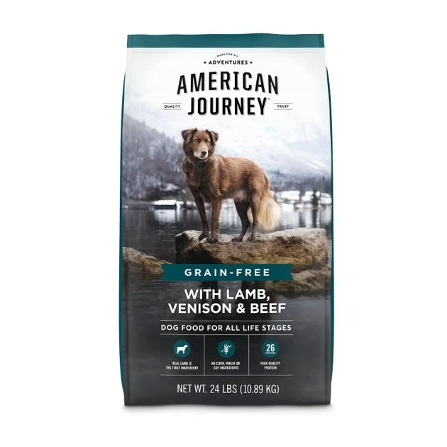 American Journey Grain-Free with Lamb, Venison & Beef Dry Dog Food, 24-lb bag American Journey Grain-Free with Lamb, Venison & Beef Dry Dog Food, 24-lb bag -American Journey Sales 2024 291328 PT8. SY630 V1625086079