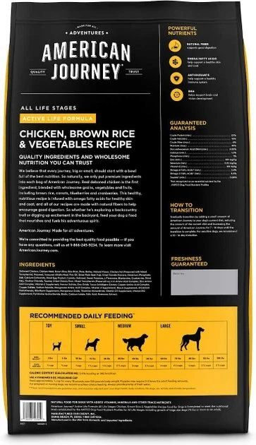 American Journey Active Life Formula Chicken, Brown Rice & Vegetables Recipe Dry Food + Stews Poultry & Beef Grain-Free Canned Dog Food 5 American Journey Active Life Formula Chicken, Brown Rice & Vegetables Recipe Dry Food + Stews Poultry & Beef Grain-Free Canned Dog Food - Image 3