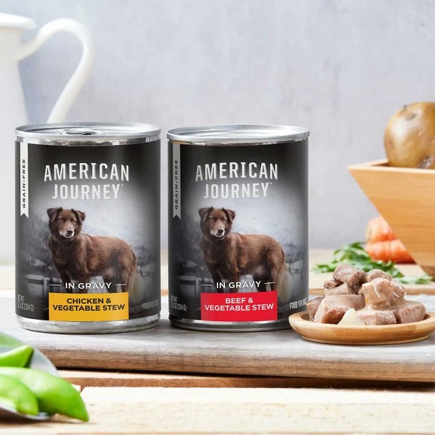American Journey Active Life Formula Chicken, Brown Rice & Vegetables Recipe Dry Food + Stews Poultry & Beef Grain-Free Canned Dog Food 8 American Journey Active Life Formula Chicken, Brown Rice & Vegetables Recipe Dry Food + Stews Poultry & Beef Grain-Free Canned Dog Food - Image 6