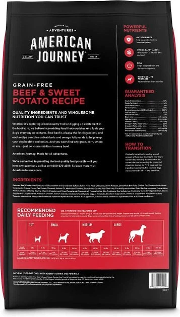 American Journey Beef & Sweet Potato Recipe Grain-Free Dry Food + Tylee's Freeze-Dried Mixers for Dogs, Chicken & Salmon Recipe American Journey||Tylee's American Journey Beef & Sweet Potato Recipe Grain-Free Dry Food + Tylee's Freeze-Dried Mixers for Dogs, Chicken & Salmon Recipe -American Journey Sales 2024 292592 PT2. SY630 V1620011224