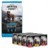 American Journey Salmon & Sweet Potato Recipe Grain-Free Dry Food, 24-lb bag + Stews Poultry & Beef Grain-Free Canned Dog Food