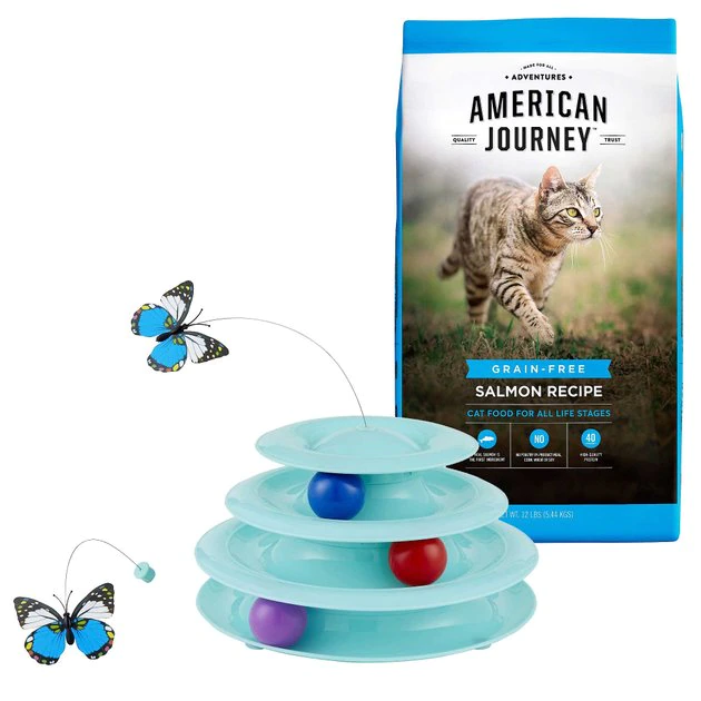American Journey Salmon Recipe Grain-Free Dry Food + Frisco Cat Tracks Butterfly Cat Toy American Journey||Frisco American Journey Salmon Recipe Grain-Free Dry Food + Frisco Cat Tracks Butterfly Cat Toy -American Journey Sales 2024 292634 MAIN. SY630 V1619977030