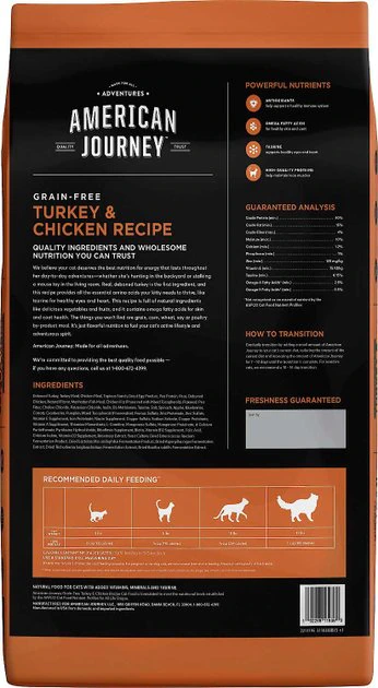 American Journey Turkey & Chicken Recipe + Blue Buffalo Wilderness Chicken Recipe Grain-Free Dry Cat Food American Journey||Blue Buffalo American Journey Turkey & Chicken Recipe + Blue Buffalo Wilderness Chicken Recipe Grain-Free Dry Cat Food -American Journey Sales 2024 292638 PT2. SY630 V1619997744