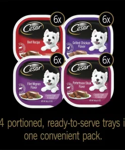 Cesar||American Journey Cesar Classic Loaf in Sauce Beef Recipe, Filet Mignon, Grilled Chicken, & Porterhouse Steak Flavors Food Trays + American Journey Beef Recipe Grain-Free Soft & Chewy Training Bits Dog Treats -American Journey Sales 2024 292828 PT2. SY630 V1619987524